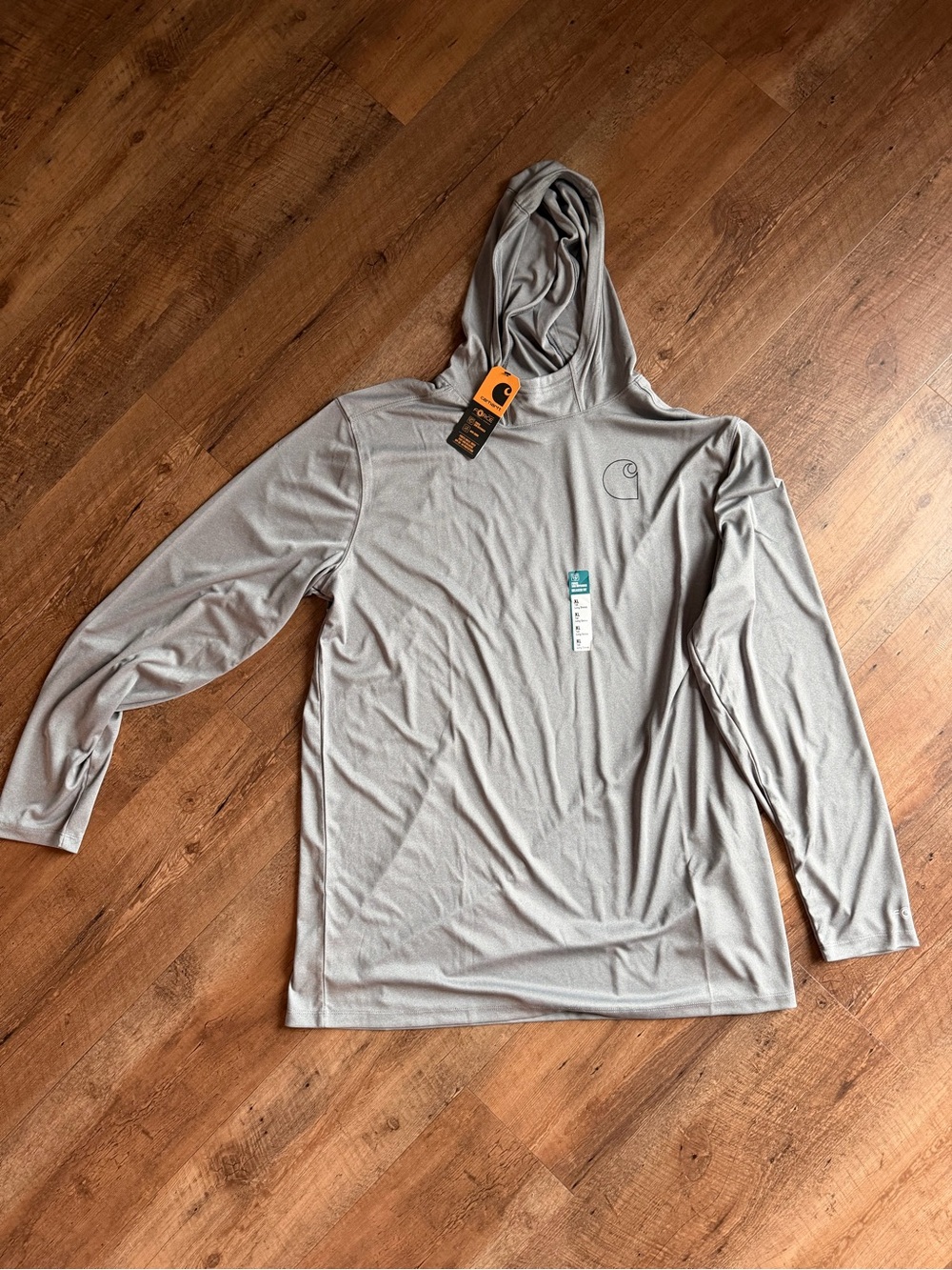 Force Sun Defender Carhartt Men’s Hooded Performance Jacket - Light Gray